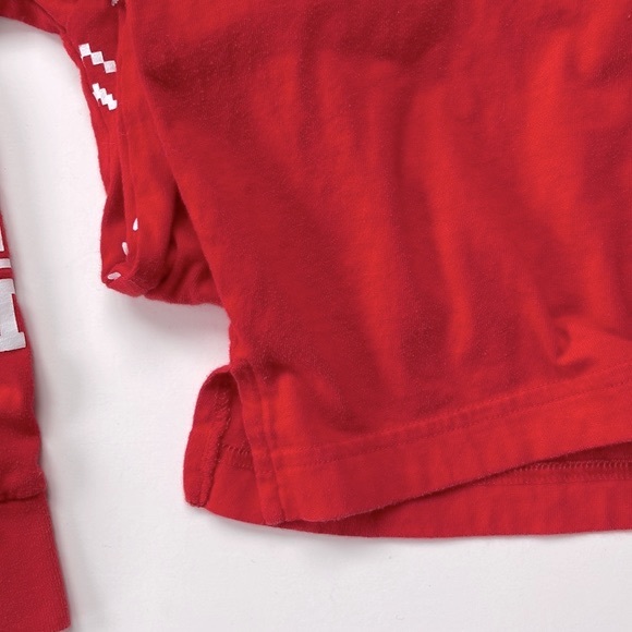 VS PINK Nation Holiday Long Sleeves Crewneck Tee, 100% Cotton, Size XS - Picture 6 of 9